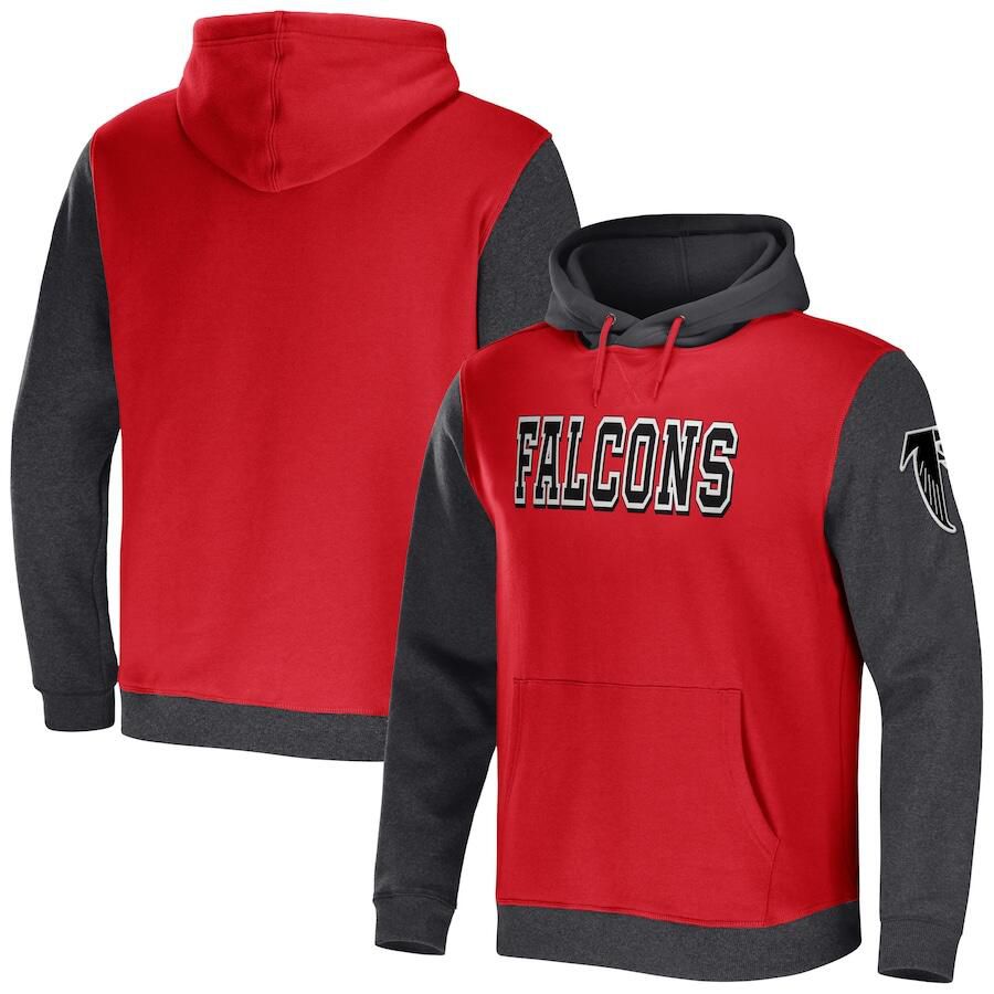 Men 2023 NFL Atlanta Falcons red Sweatshirt style 1